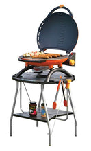 Load image into Gallery viewer, TravelQ 2225 Portable Propane Gas Grill, Orange + Stand